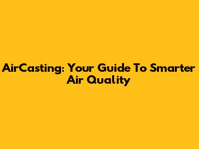 AirCasting: Your Guide To Smarter Air Quality