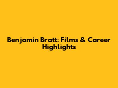 Benjamin Bratt: Films & Career Highlights