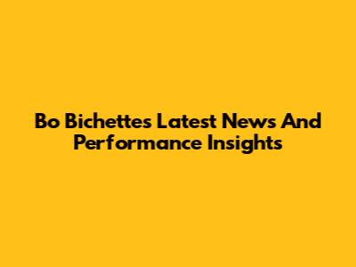 Bo Bichette's Latest News And Performance Insights