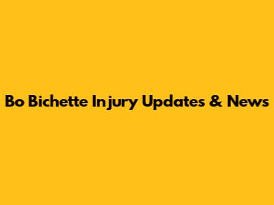 Bo Bichette Injury Updates & News
