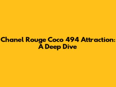 Chanel Rouge Coco 494 Attraction: A Deep Dive