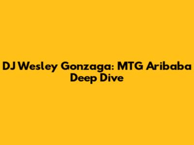 DJ Wesley Gonzaga: MTG Aribaba Deep Dive