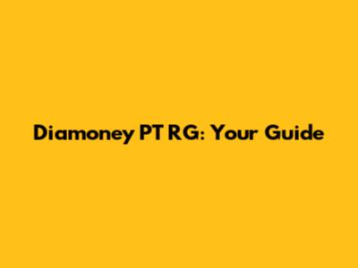 Diamoney PT RG: Your Guide