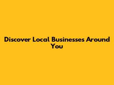 Discover Local Businesses Around You
