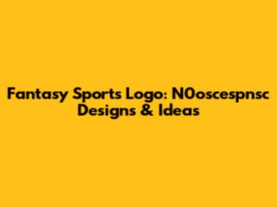 Fantasy Sports Logo: N0oscespnsc Designs & Ideas