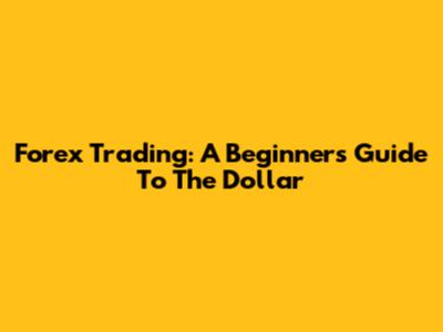 Forex Trading: A Beginner's Guide To The Dollar