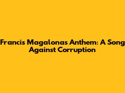 Francis Magalona's Anthem: A Song Against Corruption
