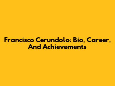 Francisco Cerundolo: Bio, Career, And Achievements