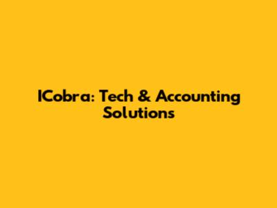 ICobra: Tech & Accounting Solutions