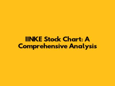 IINKE Stock Chart: A Comprehensive Analysis