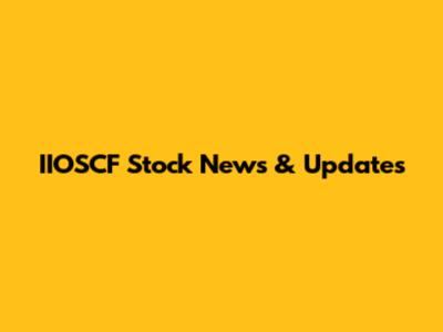 IIOSCF Stock News & Updates