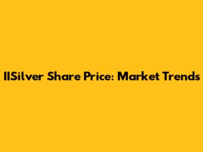 IISilver Share Price: Market Trends