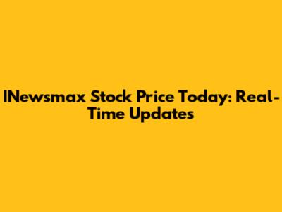 INewsmax Stock Price Today: Real-Time Updates