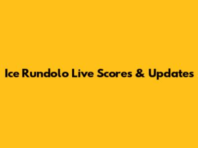 Ice Rundolo Live Scores & Updates