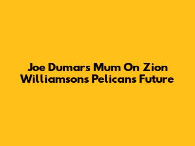 Joe Dumars Mum On Zion Williamson's Pelicans Future