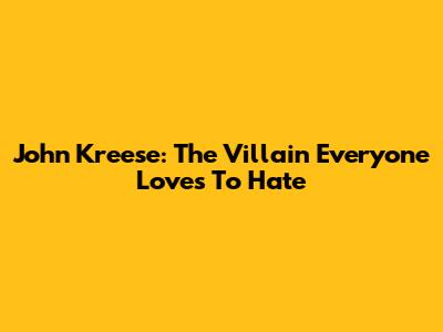 John Kreese: The Villain Everyone Loves To Hate
