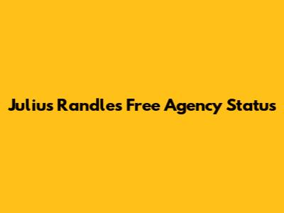 Julius Randle's Free Agency Status