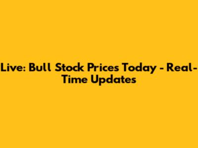 Live: Bull Stock Prices Today - Real-Time Updates