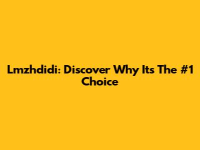 Lmzhdidi: Discover Why It's The #1 Choice