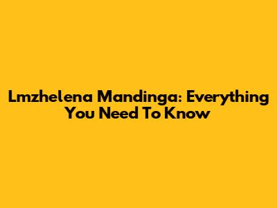 Lmzhelena Mandinga: Everything You Need To Know