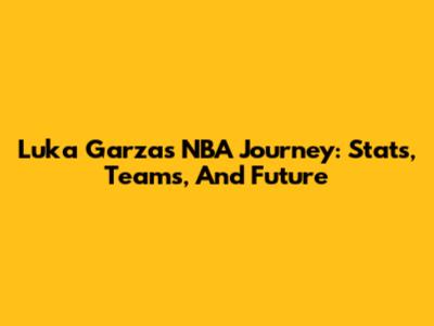 Luka Garza's NBA Journey: Stats, Teams, And Future