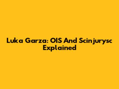 Luka Garza: OIS And Scinjurysc Explained