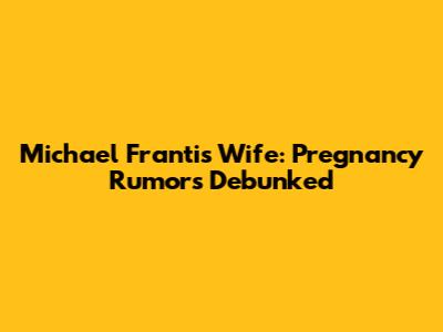 Michael Franti's Wife: Pregnancy Rumors Debunked