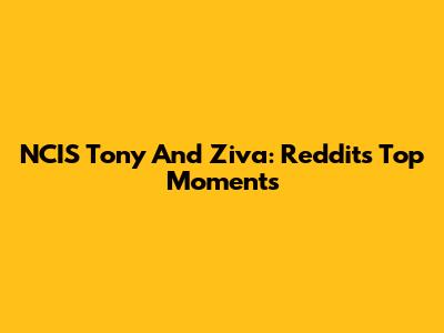 NCIS Tony And Ziva: Reddit's Top Moments