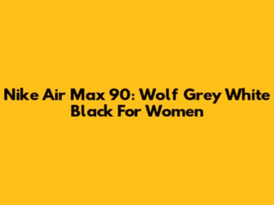 Nike Air Max 90: Wolf Grey White Black For Women