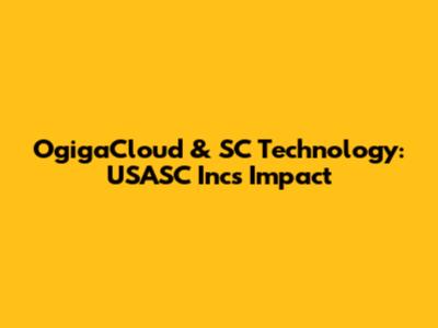 OgigaCloud & SC Technology: USASC Inc's Impact