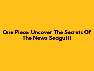 One Piece: Uncover The Secrets Of The News Seagull!