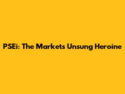 PSEi: The Market's Unsung Heroine