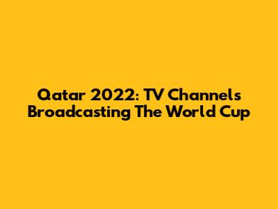 Qatar 2022: TV Channels Broadcasting The World Cup