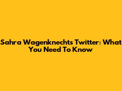 Sahra Wagenknecht's Twitter: What You Need To Know