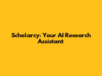 Scholarcy: Your AI Research Assistant