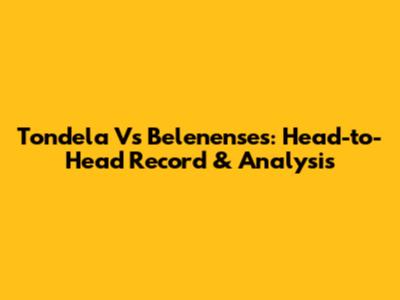 Tondela Vs Belenenses: Head-to-Head Record & Analysis