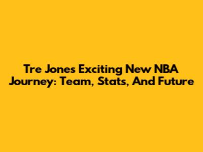 Tre Jones' Exciting New NBA Journey: Team, Stats, And Future