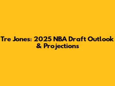 Tre Jones: 2025 NBA Draft Outlook & Projections