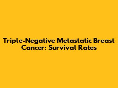 Triple-Negative Metastatic Breast Cancer: Survival Rates