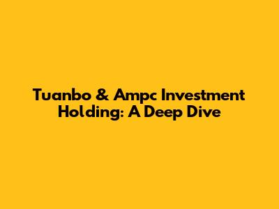 Tuanbo & Ampc Investment Holding: A Deep Dive
