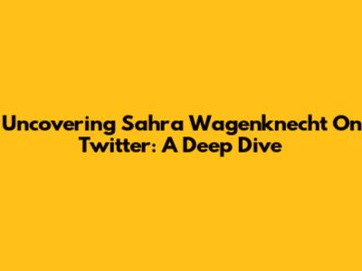Uncovering Sahra Wagenknecht On Twitter: A Deep Dive