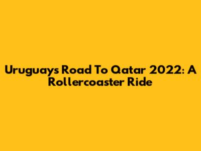 Uruguay's Road To Qatar 2022: A Rollercoaster Ride
