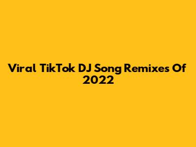 Viral TikTok DJ Song Remixes Of 2022